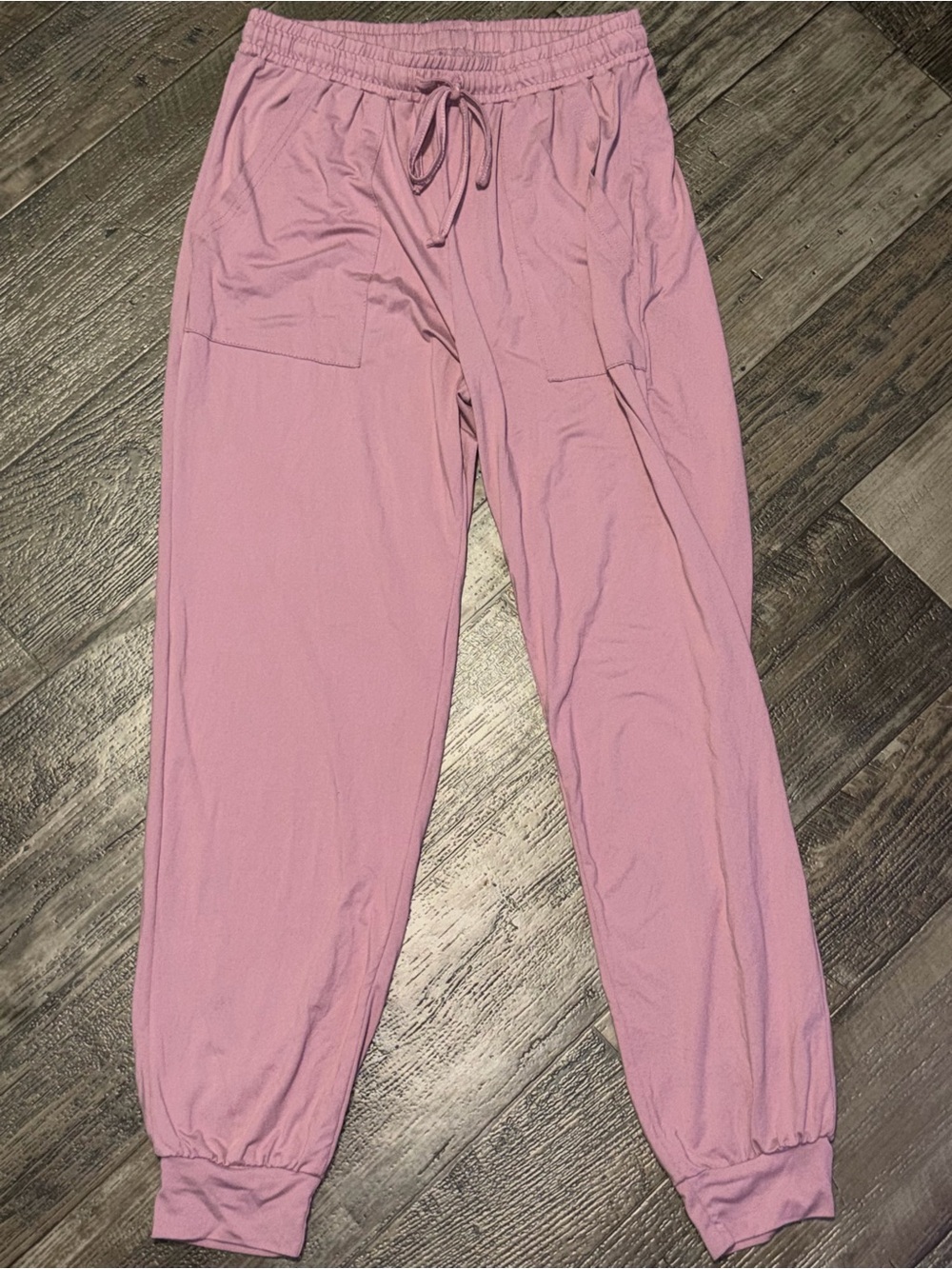 Light Pink Drawstring Jogger Pants